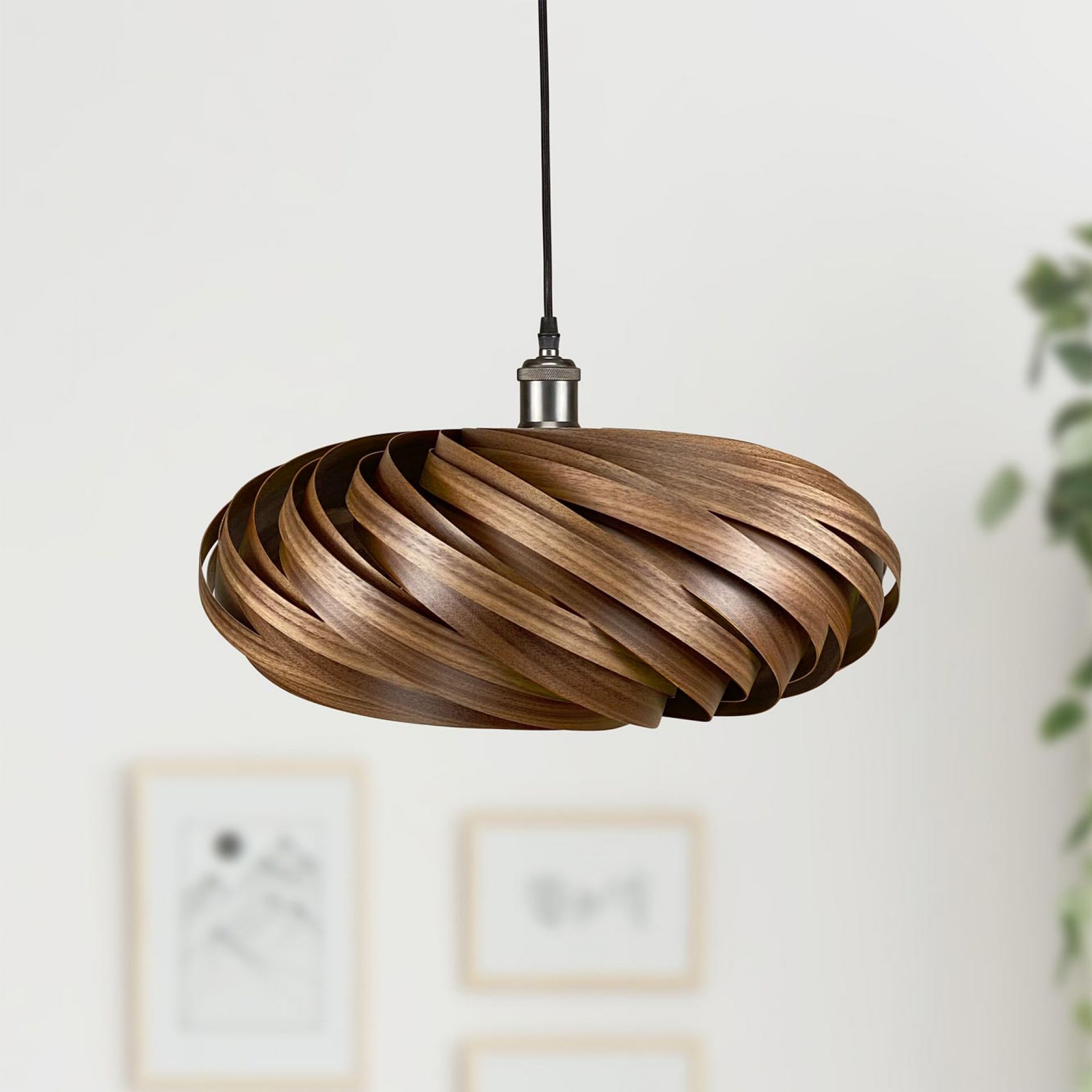 Veneria Hängeleuchte Ø50 cm Nussbaum Gofurnit