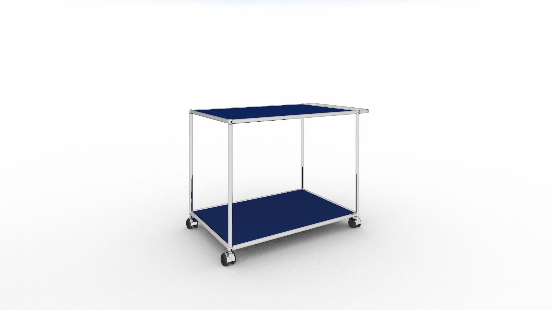 USM Haller Servierwagen mit Rollen enzianblau