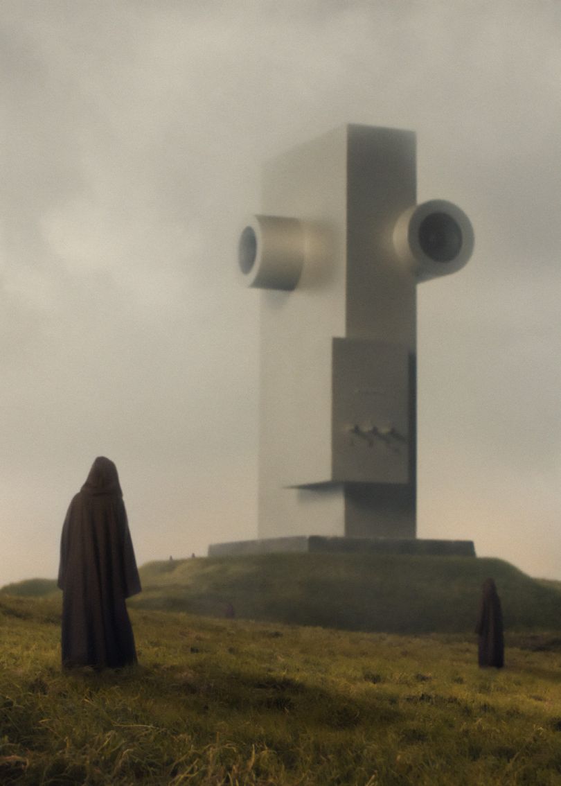 Brutalist Lautsprecher Transparent