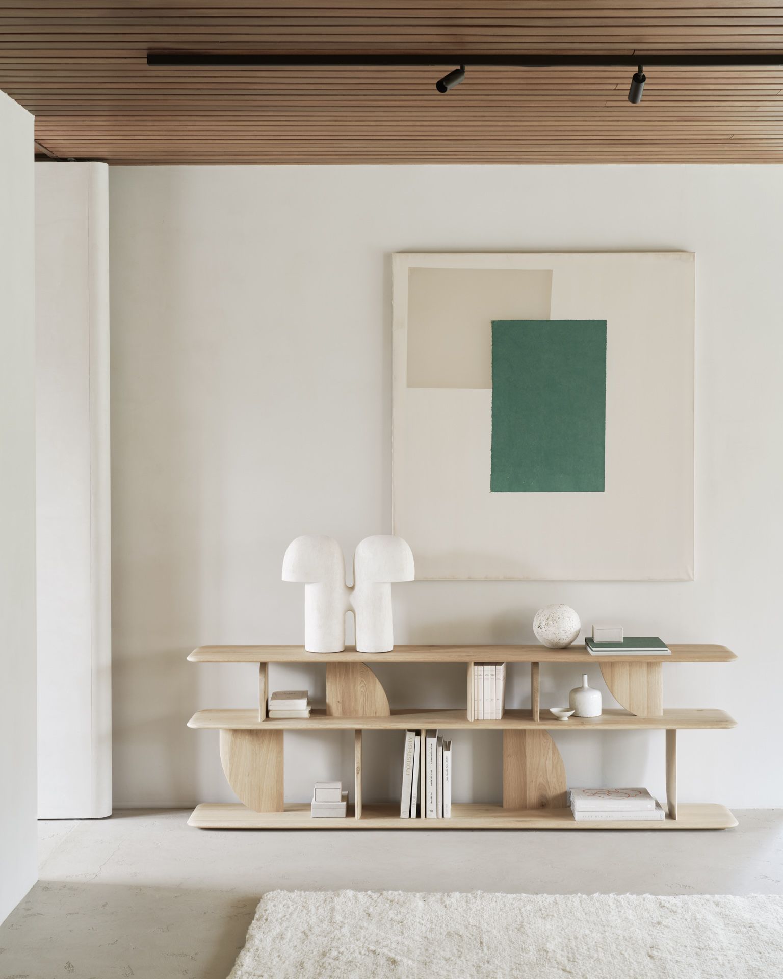 Geometric Konsole / Beistelltisch Eiche natur Ethnicraft