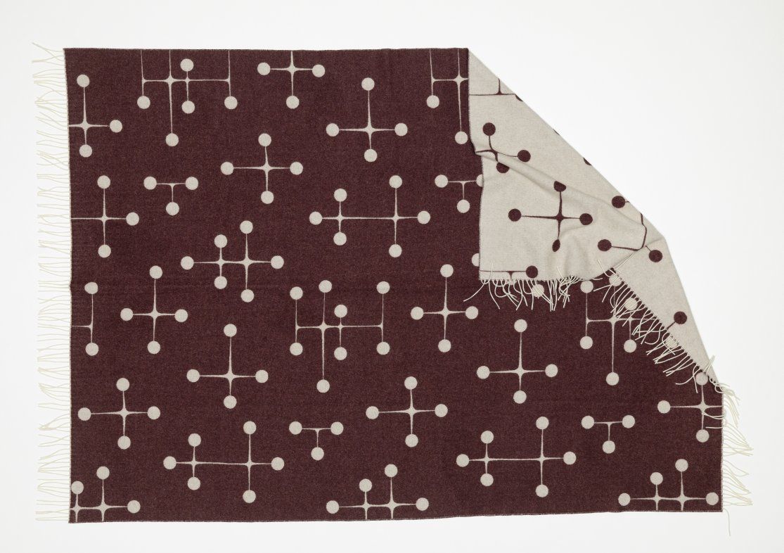 Eames Wool Blanket Bordeaux Wolldecke Vitra LIMITED EDITION 