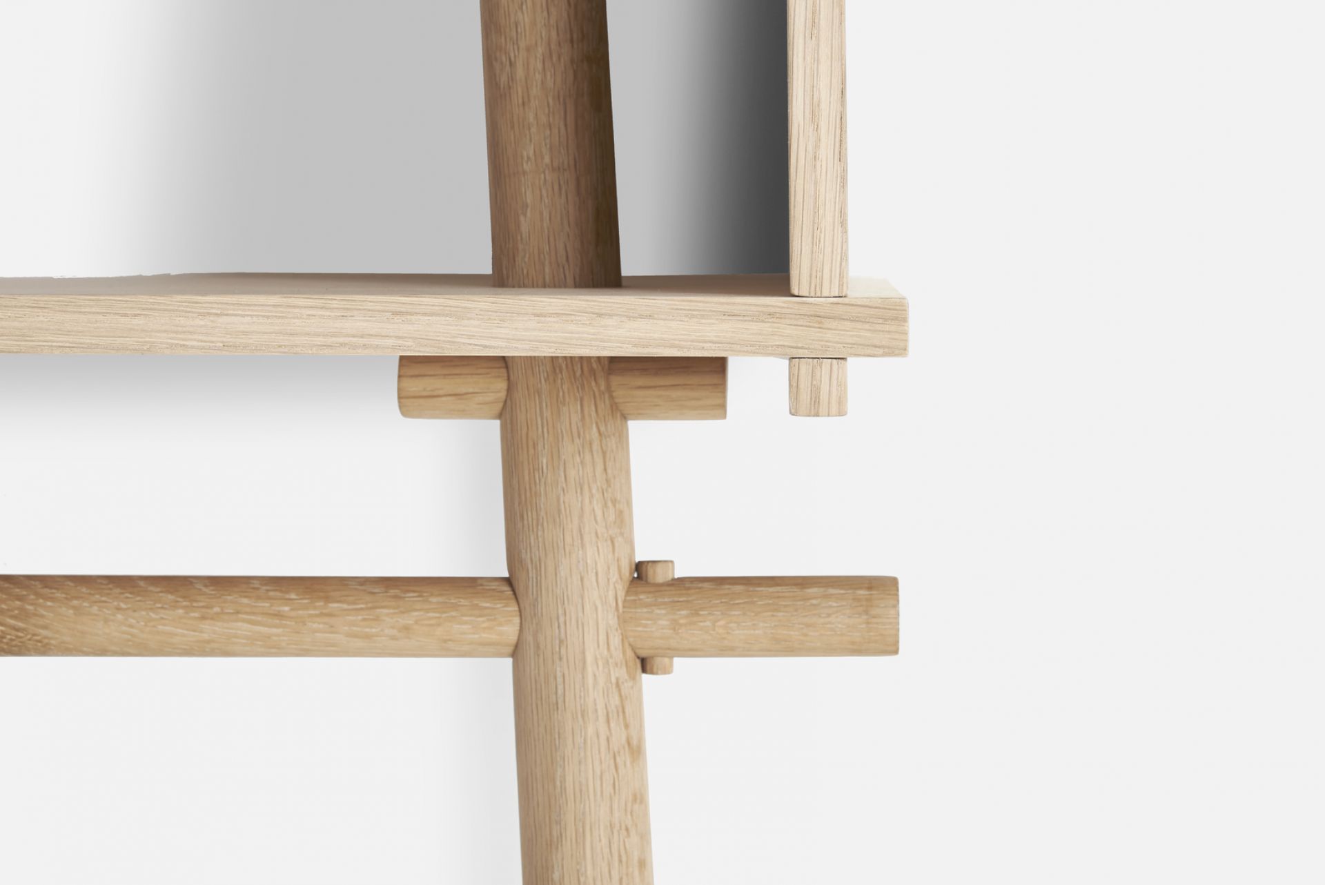Töjbox Anlehngarderobe Woud Bx80 cm Eiche schwarz