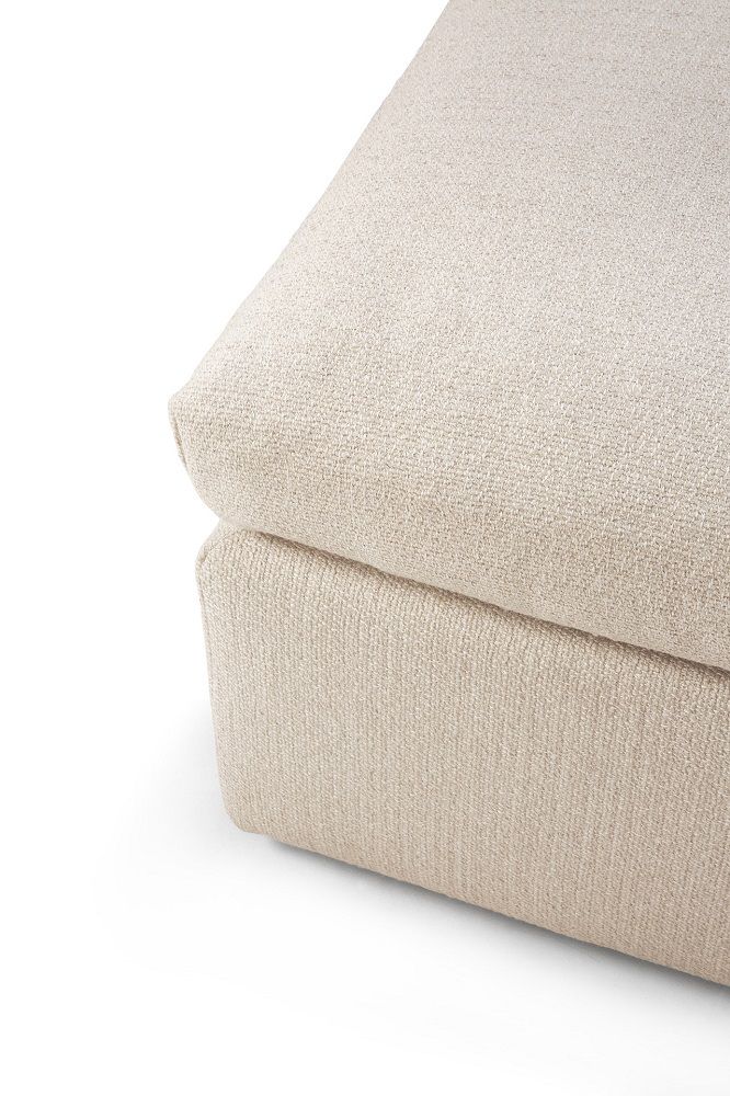 Mellow Polsterhocker Off White Eco Stoff Ethnicraft