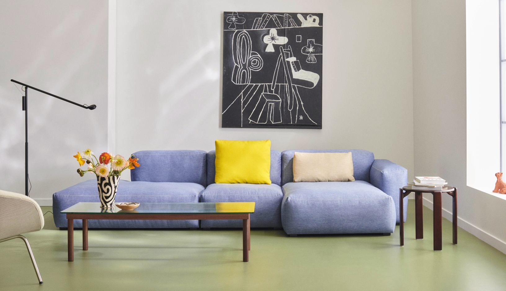 Mags Soft Sofa 3-Sitzer Combination 4 Low Armrest Armlehne rechts Hay 