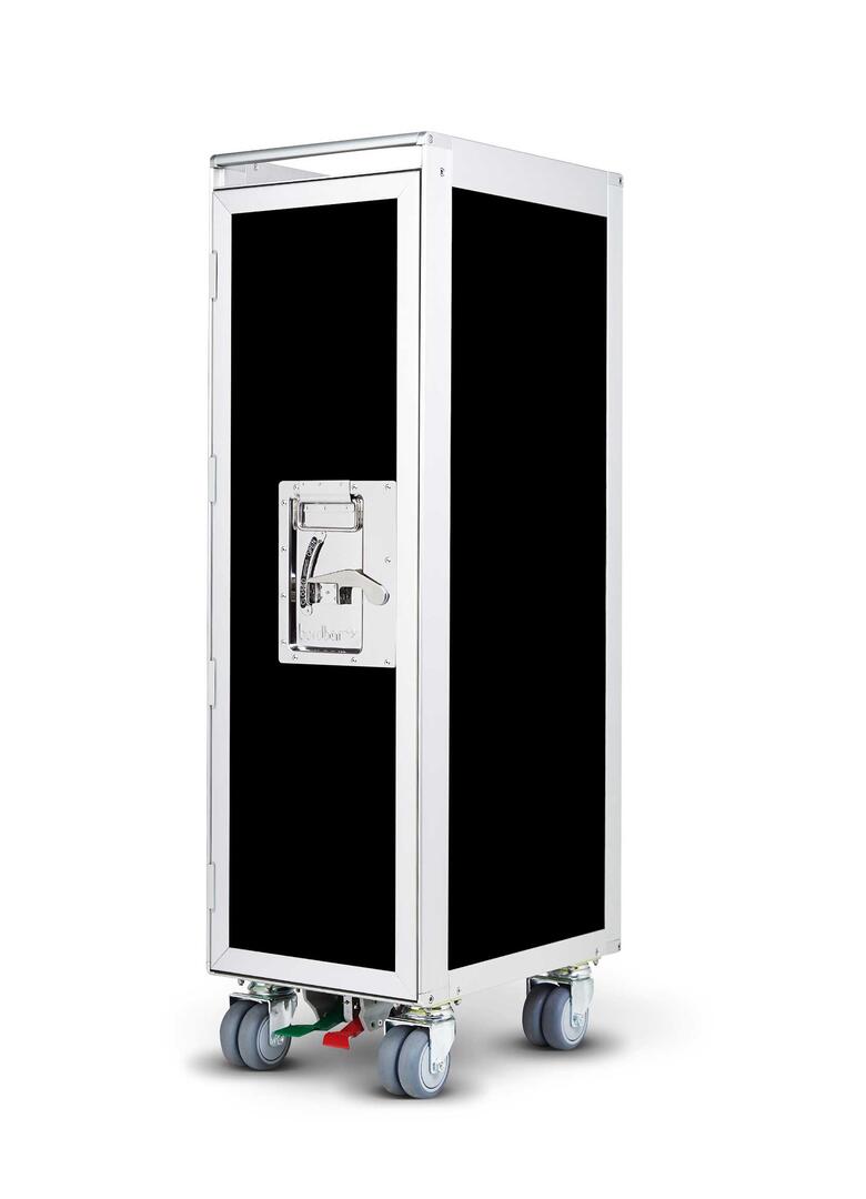 Onecolor Flugzeugtrolley schwarz Bordbar