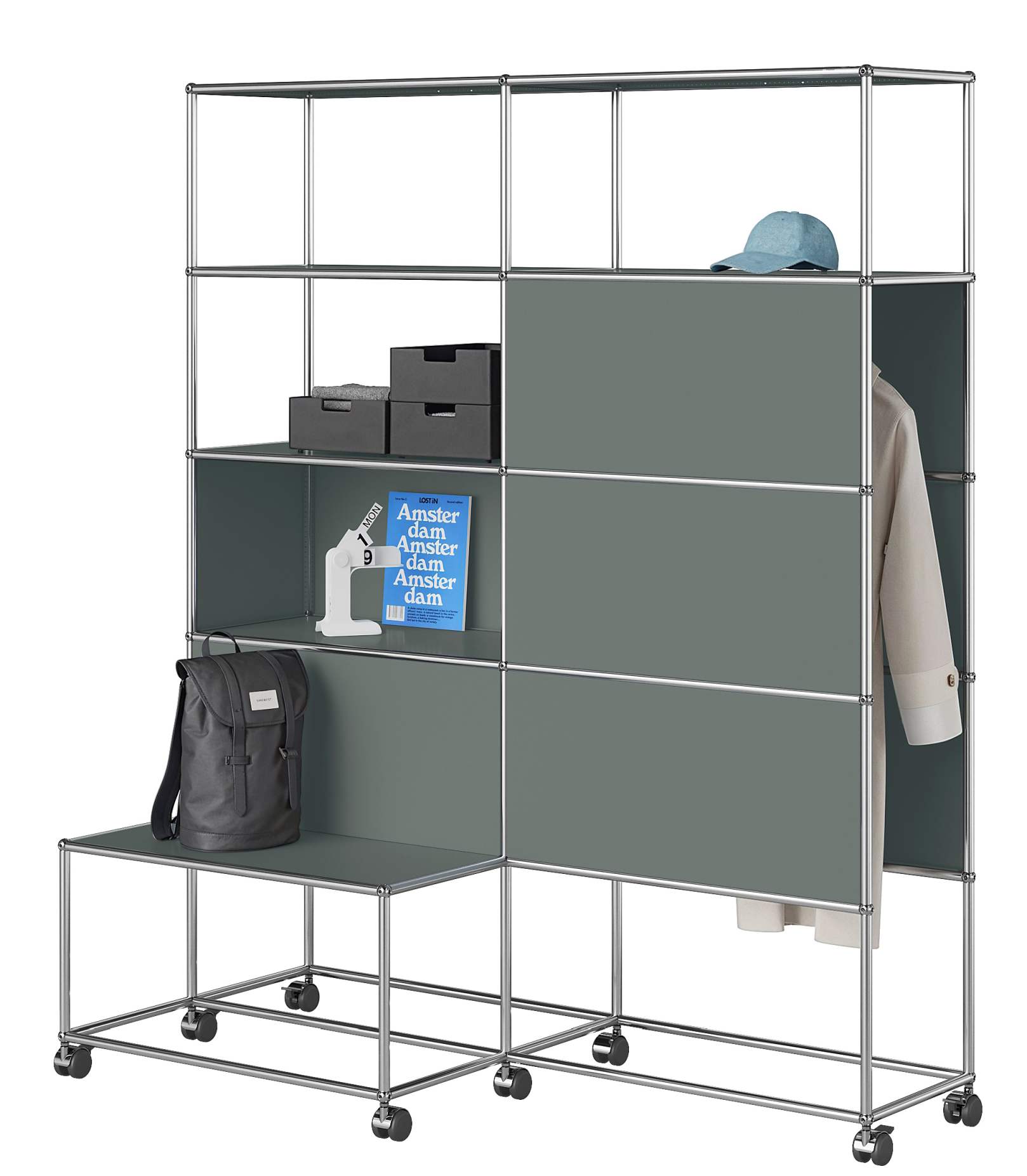 Garderobe mit Rollen USM Haller