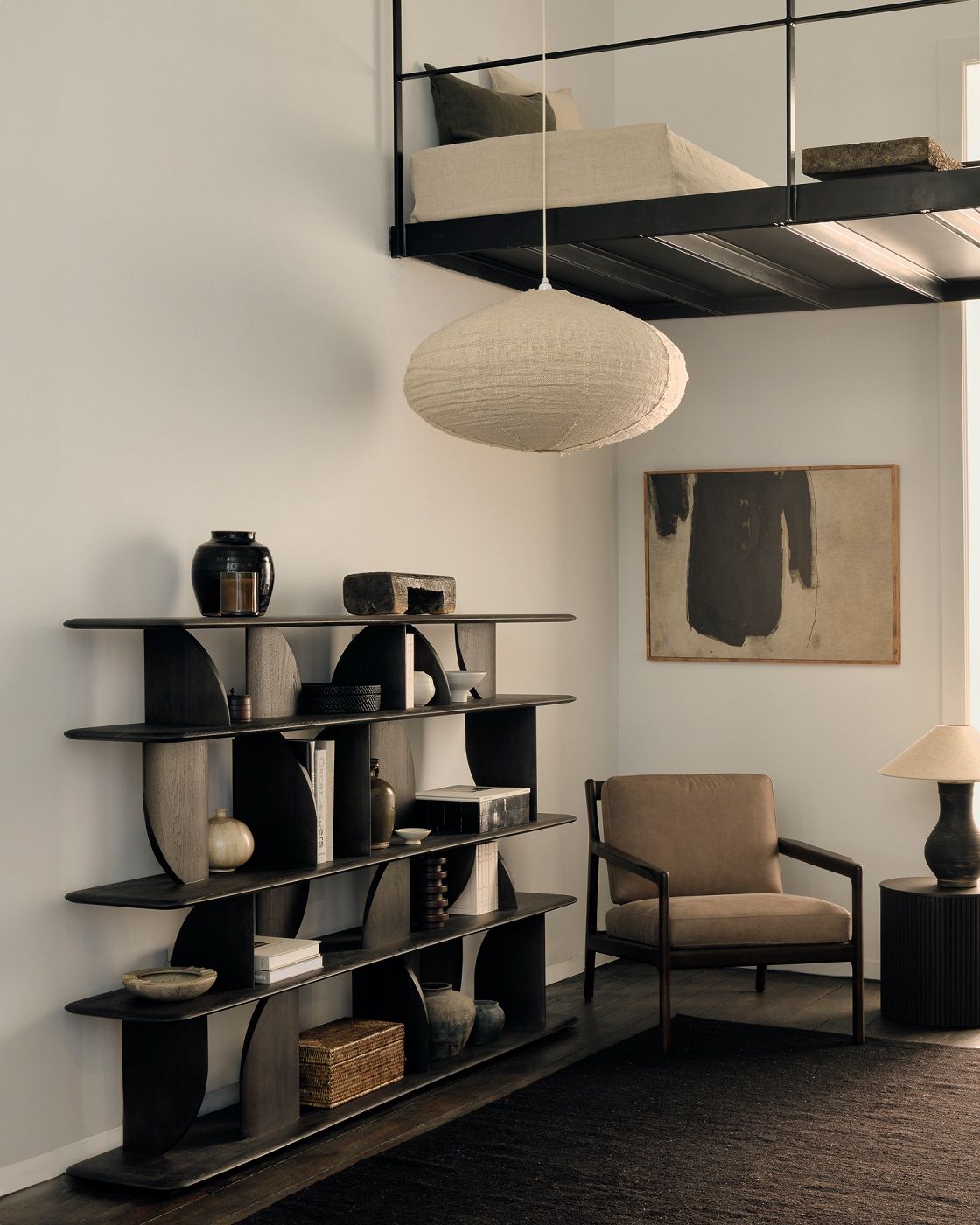 Geometric Regal Teak lackiert Ethnicraft