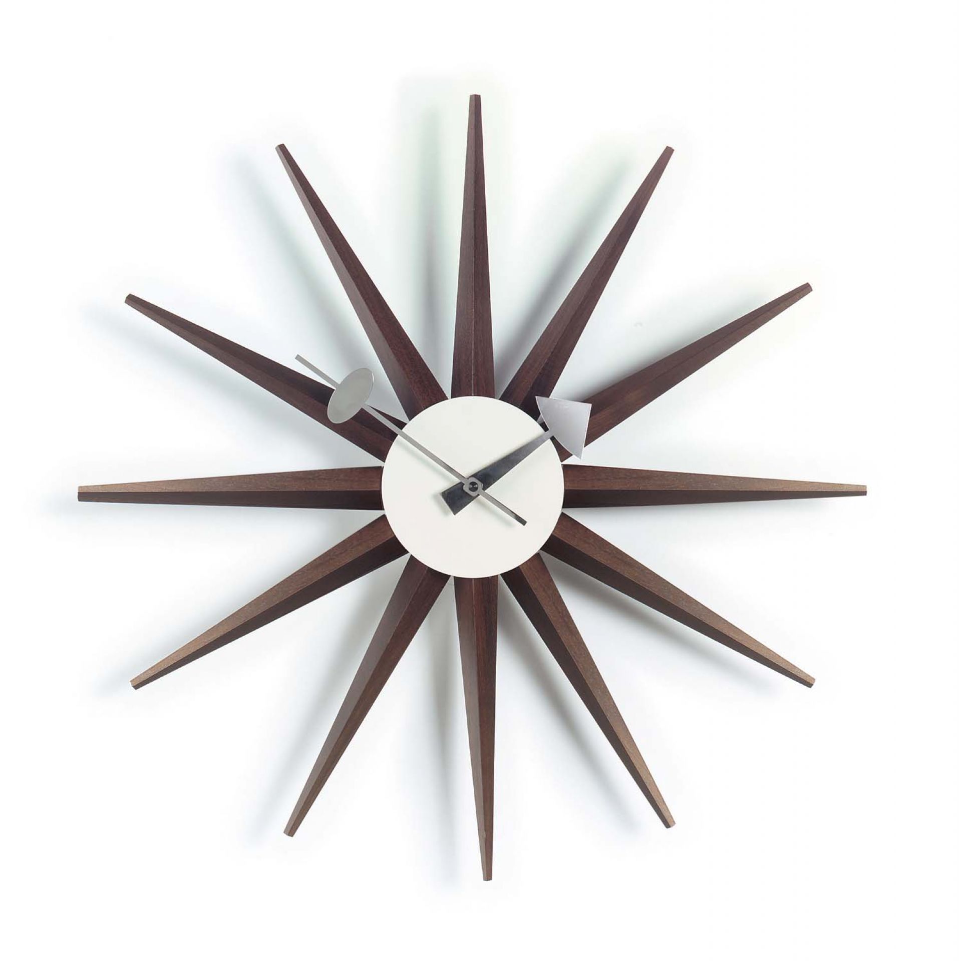 Sunburst Clock Wanduhr - Nussbaum Vitra