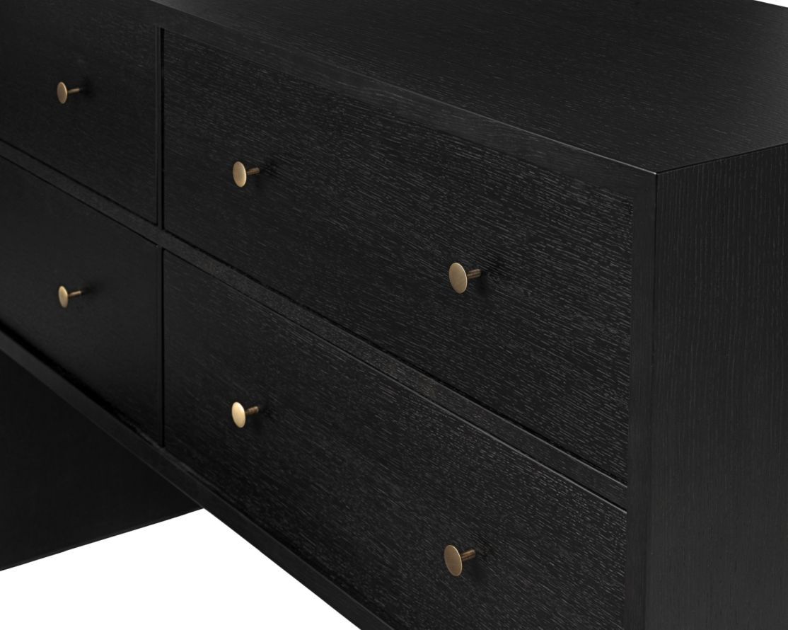 Private Sideboard Eiche braun / schwarz gebeizt Furnier Gubi