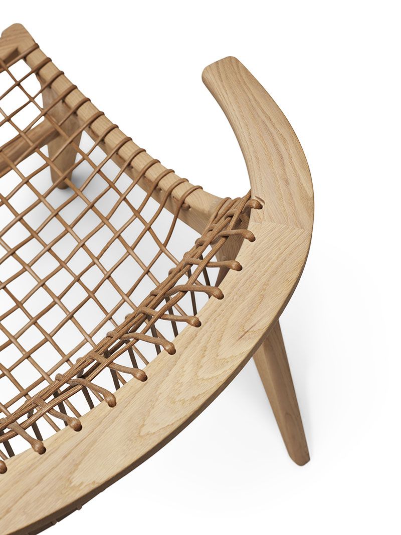 Klismos Lounge Sessel mit Filzgleitern Knoll International