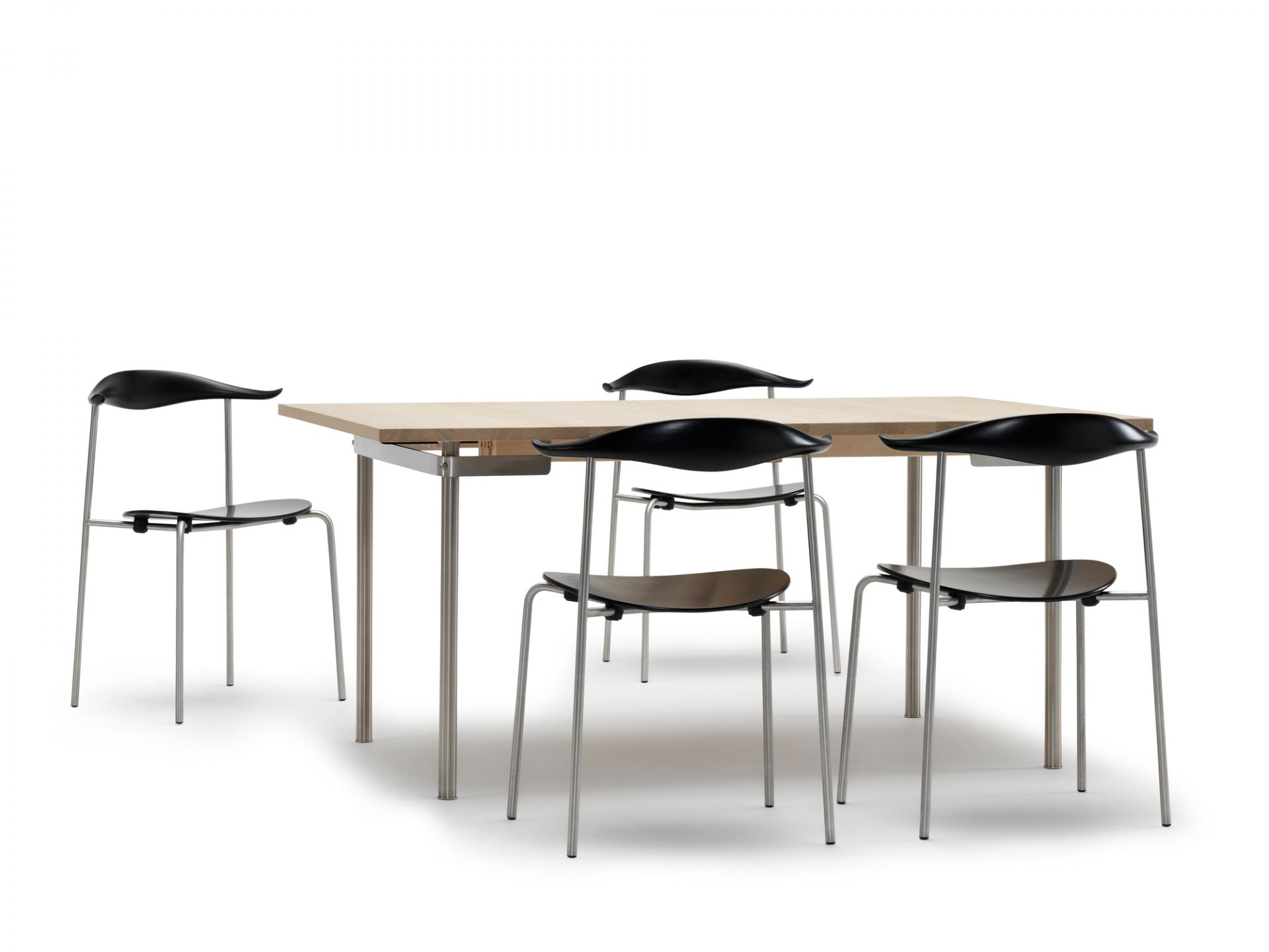 CH88T Stuhl gestell Edelstahl Carl Hansen & Søn eiche geseift