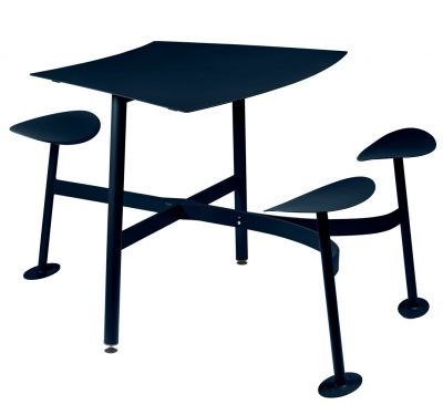 Bolder 3-Sitzer-Tisch mit Sitzflächen Outdoor Fermob MÄNGELEXEMPLAR