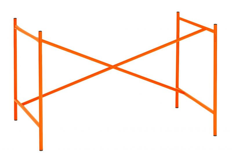 Eiermann 1 Tischgestell Richard Lampert Kreuzstreben exzentrisch - Orange - B 110 x H 66 x T 78 cm