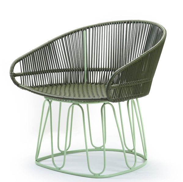 Circo Lounge Chair Loungesessel Outdoor ames Olivgrün / Pastellgrün