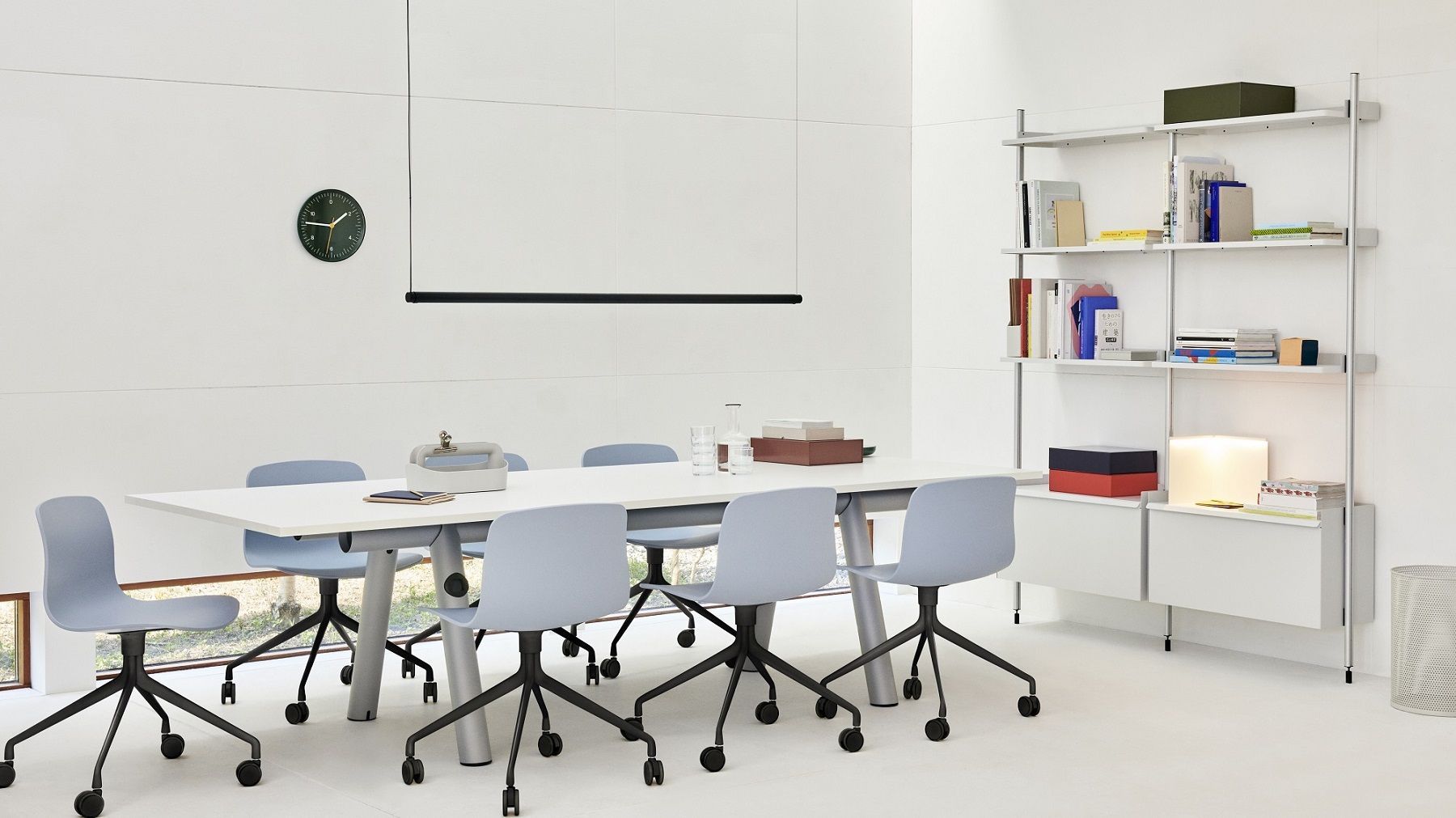 Boa Table Tisch / Konferenztisch B 420 x T 110 x H 75 cm Hay 