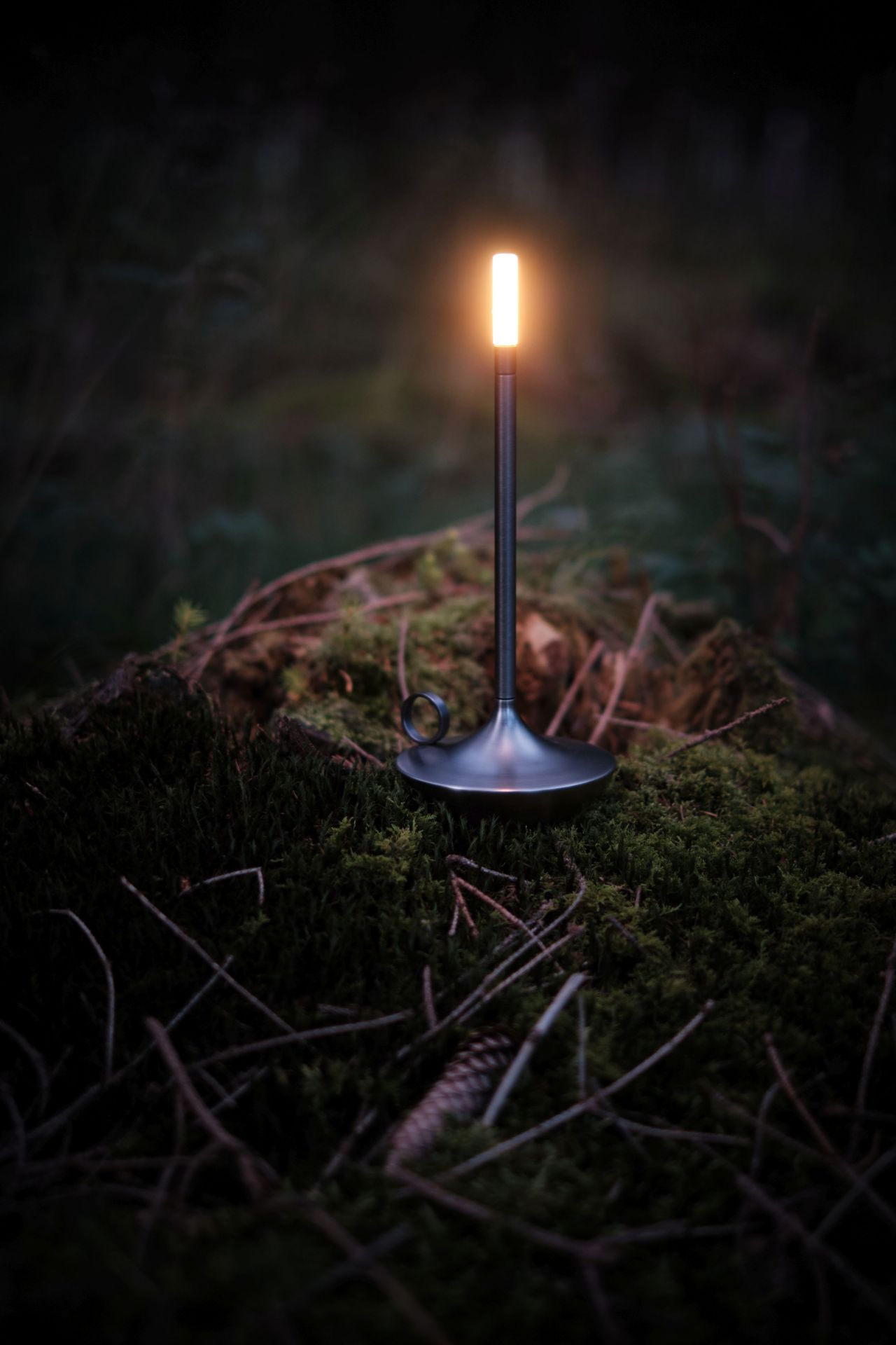Wick Portable Akkuleuchte / Tischleuchte mit USB graphit Graypants