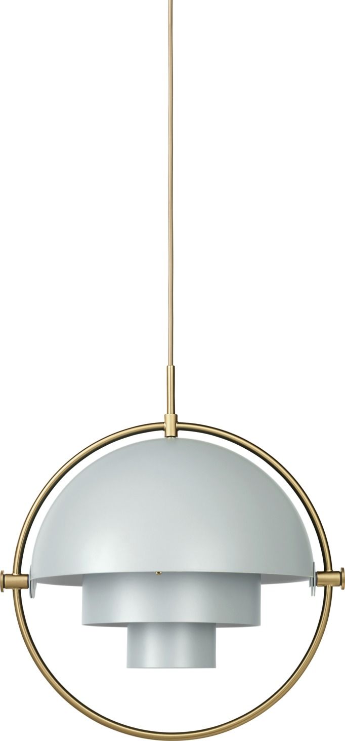 Multi-Lite Pendant lamp Pendelleuchte See Grau / Messing Gubi