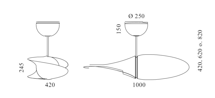 Propeller Deckenleuchte Serien Lighting