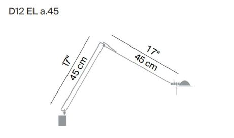 D12 Berenice Wandleuchte groß Aluminium Luceplan