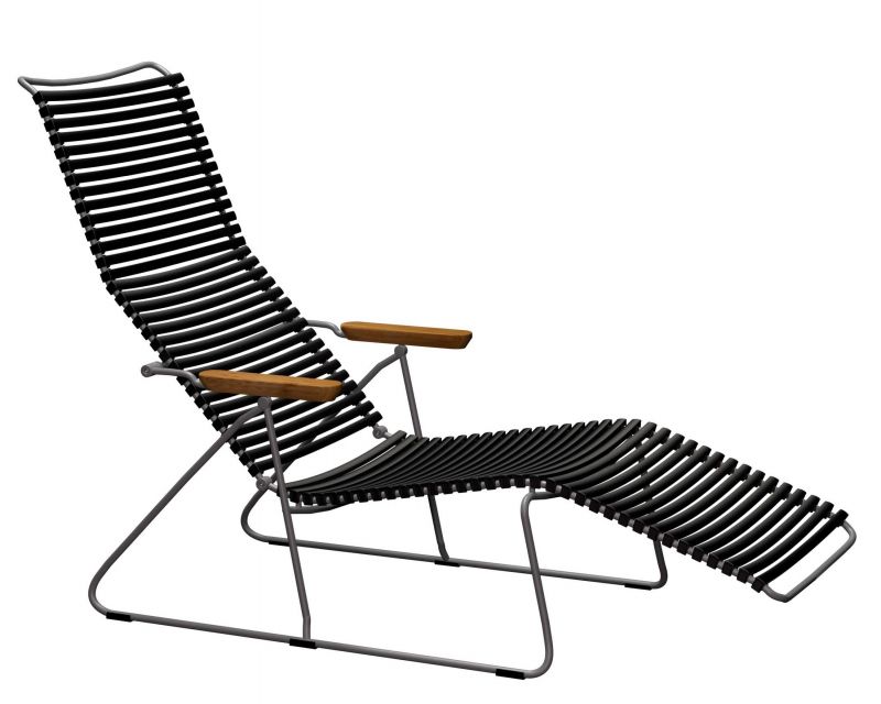 Click Sunlounger Outdoor Sonnenliege Houe Schwarz