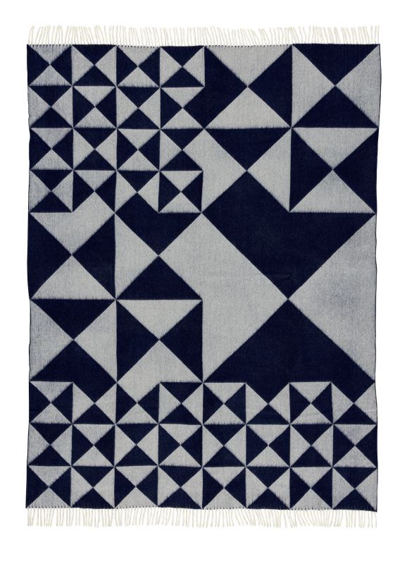 Mirror Throw Überwurf Blau Verpan EINZELSTÜCK
