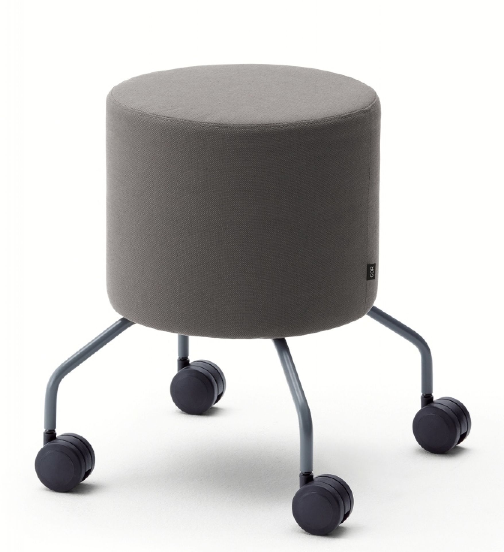 Drop Hocker auf Rollen Cor