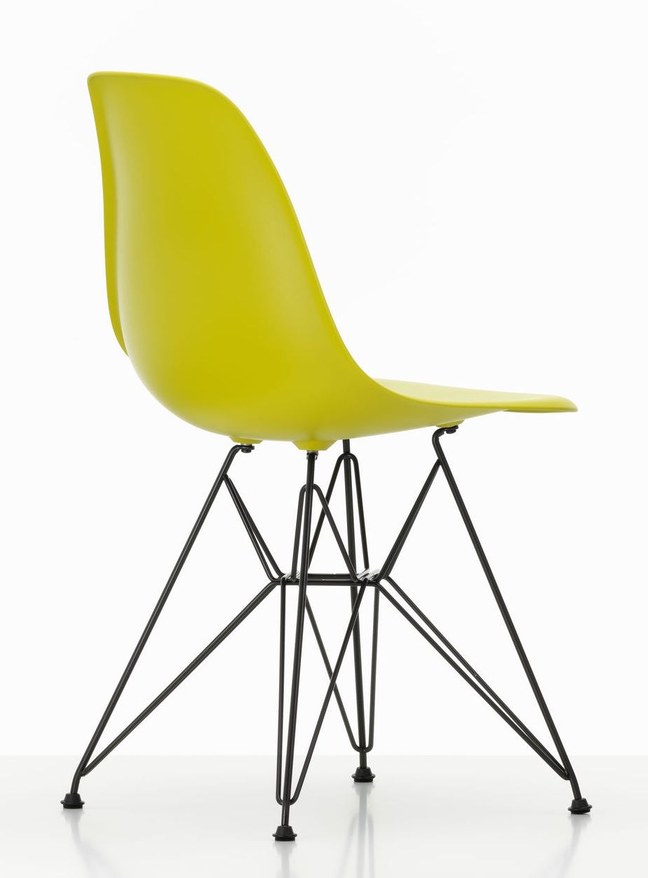 Eames Plastic Side Chair DSR Stuhl SENF / GESTELL SCHWARZ Vitra EINZELSTÜCK