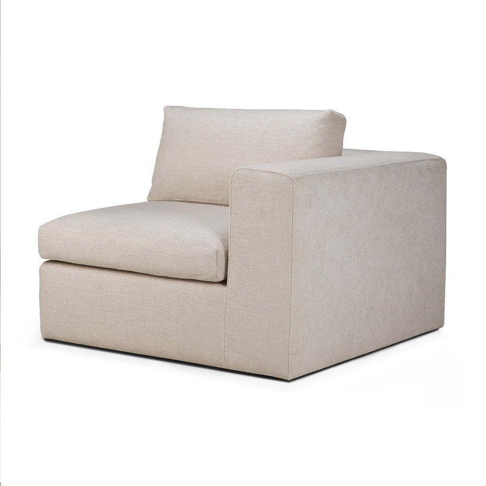 Mellow Sofa linke/rechte Armlehne Ivory Stoff Ethnicraft