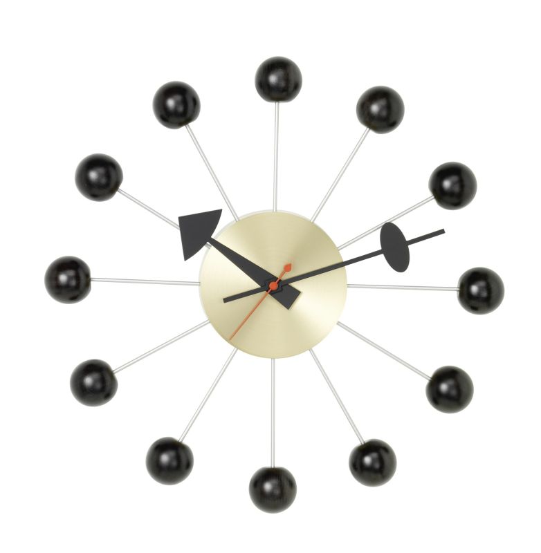 Ball Clock Wanduhr - schwarz Vitra