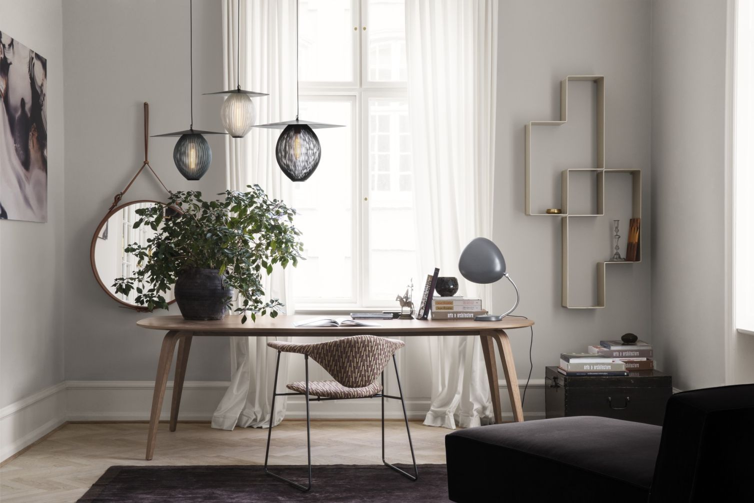 Adnet Circular Wandspiegel Gubi