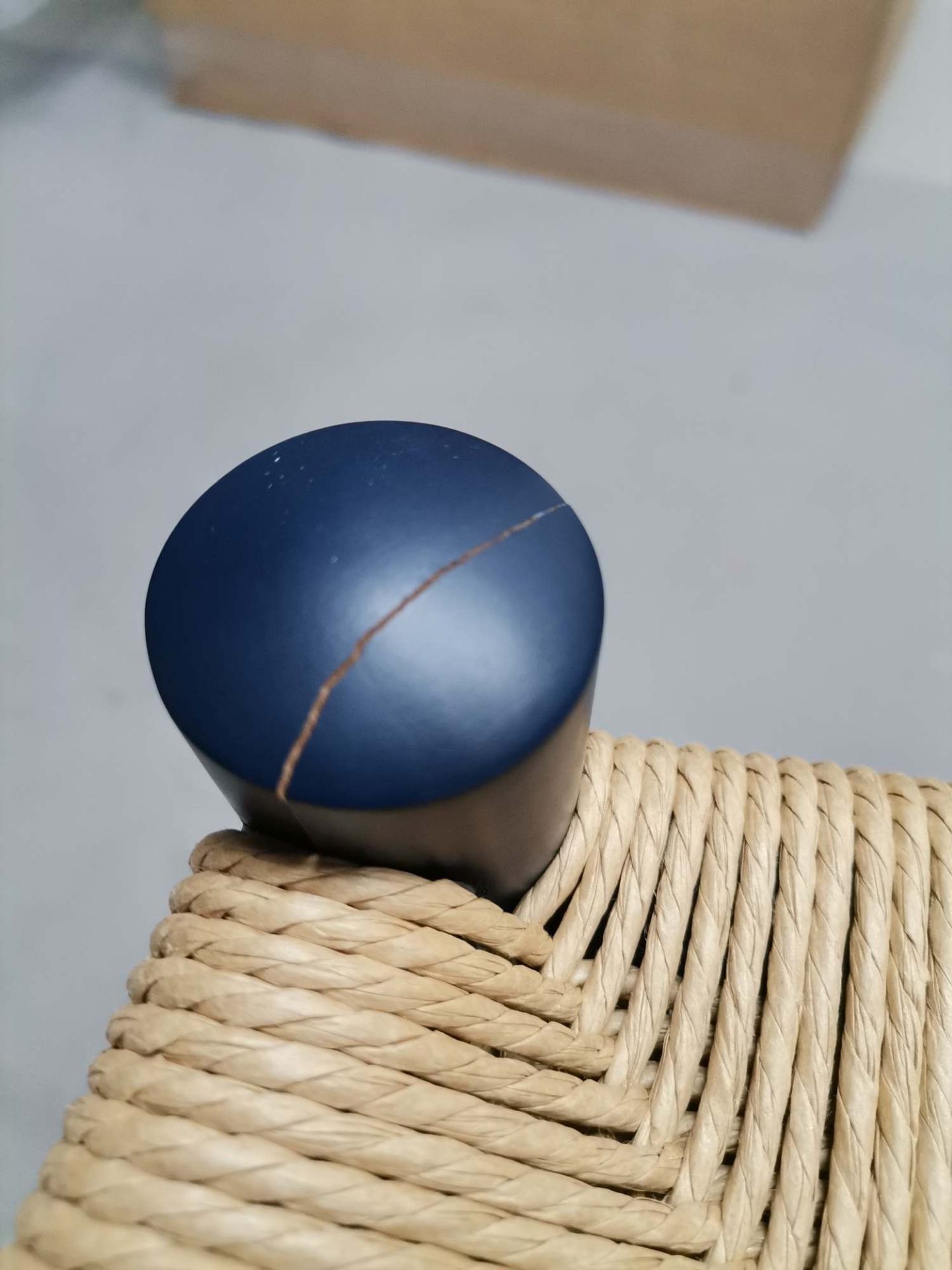 CH53 Hocker BLAU CHS Carl Hansen & Søn MÄNGELEXEMPLAR