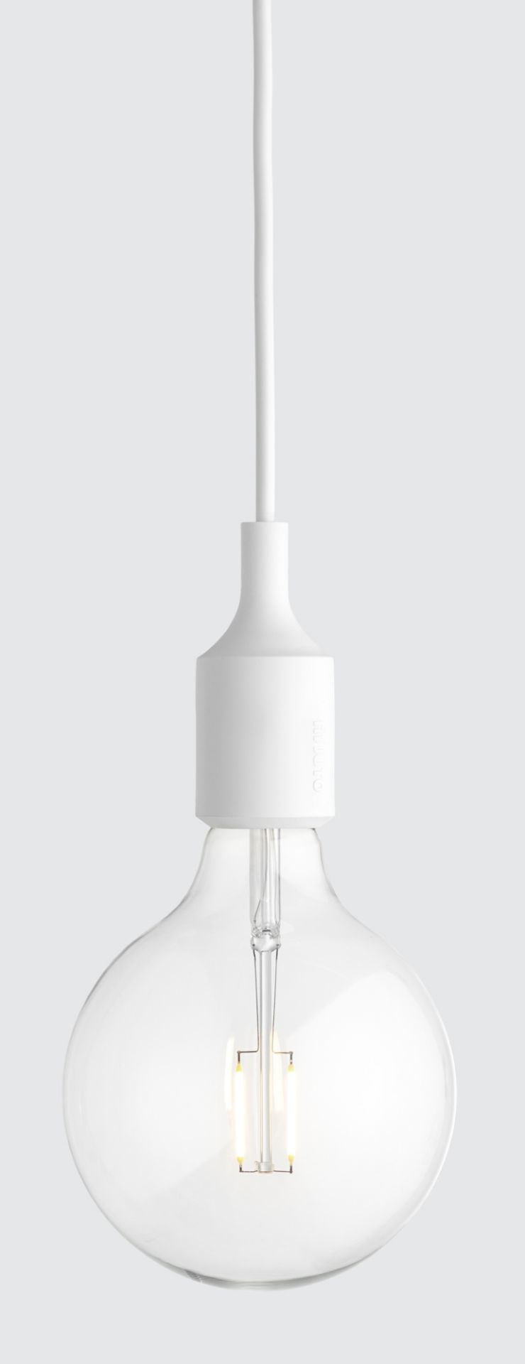 E27 LED Socket lamp Pendelleuchte WEISS Muuto EINZELSTÜCKE  