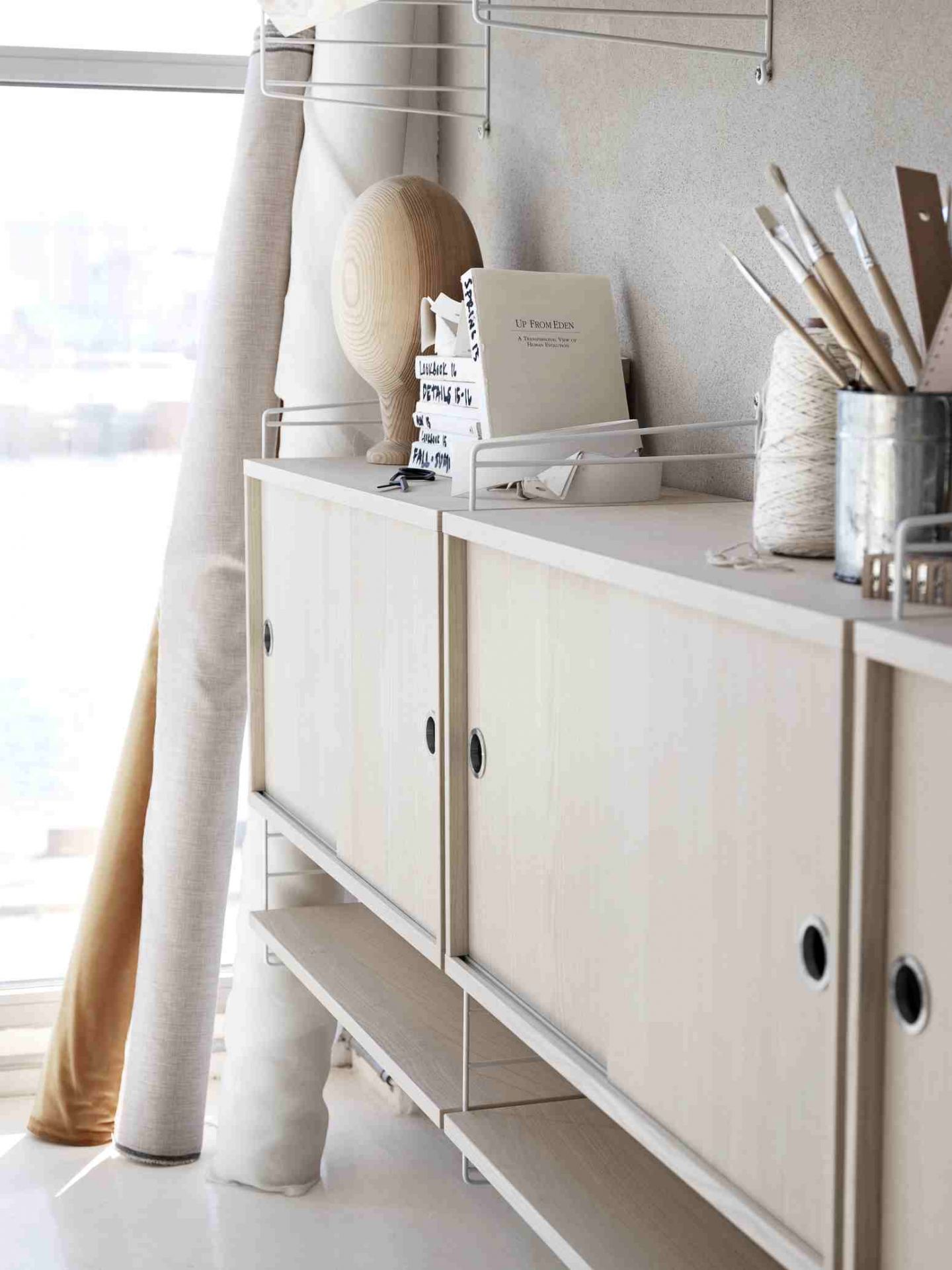 String Wohnzimmer Wand Regalsystem E String Furniture