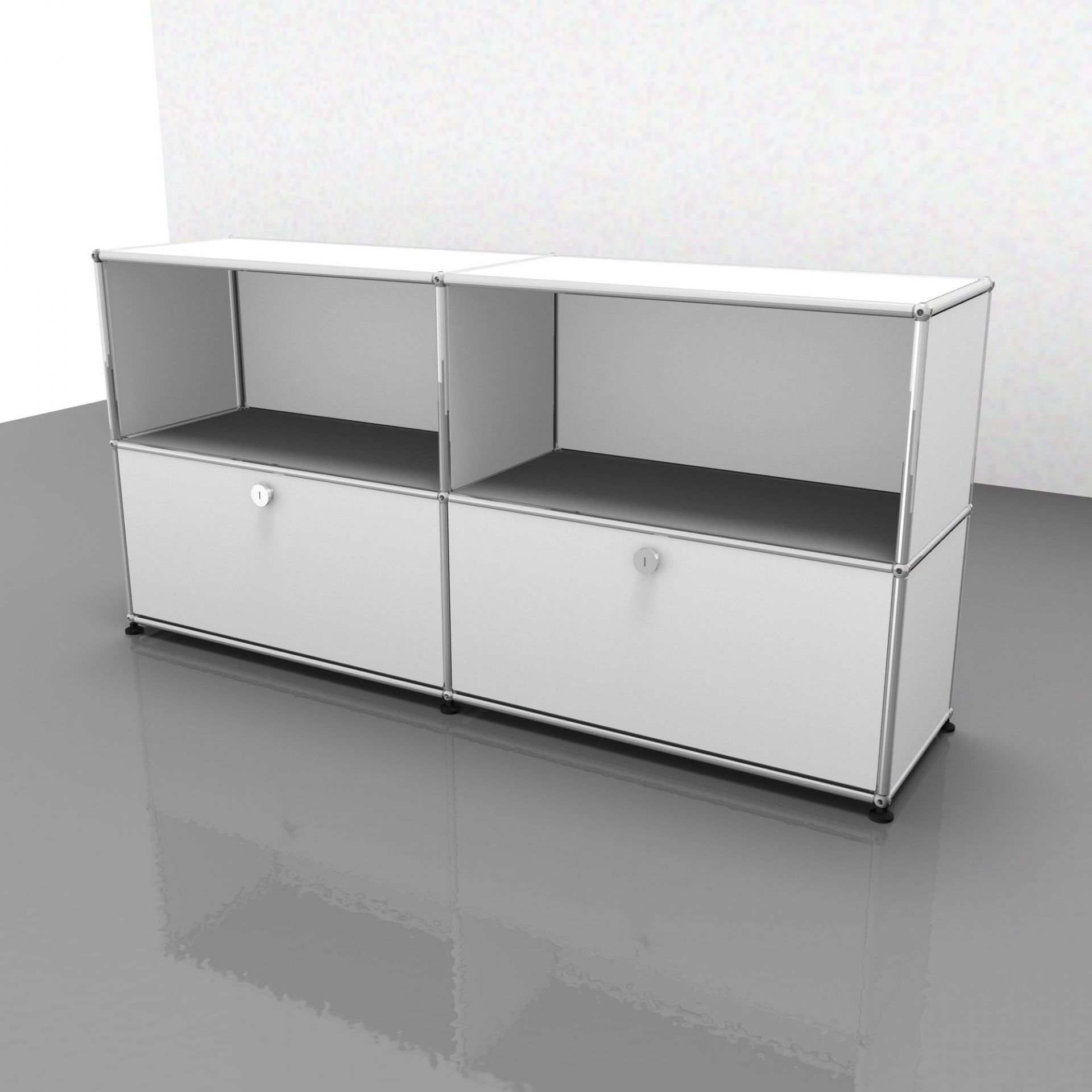 USM Haller Sideboard Schubladen reinweiß
