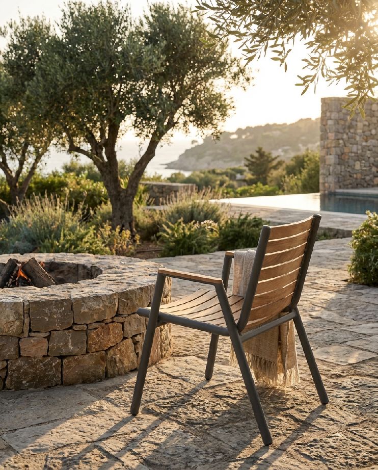 Pilotis Sessel mit Armlehnen Teak Outdoor Fermob