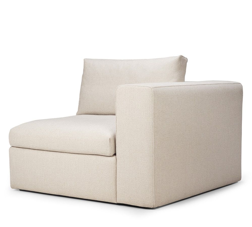 Mellow Sofa Off White Eco Stoff - linke Armlehne Ethnicraft