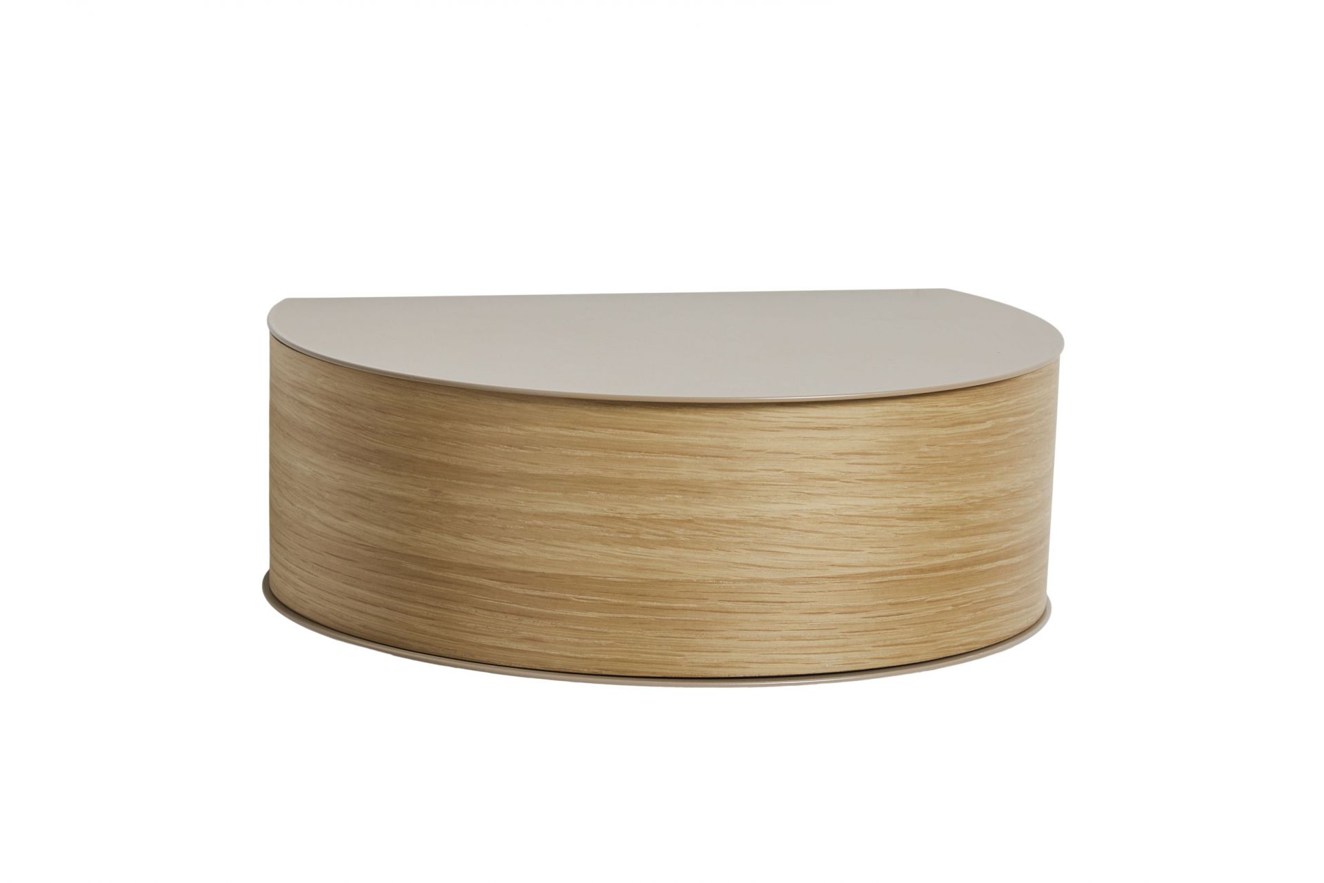 Wallie Wandschublade Regal grau-beige Woud