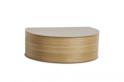 Wallie Wandschublade Regal grau-beige Woud