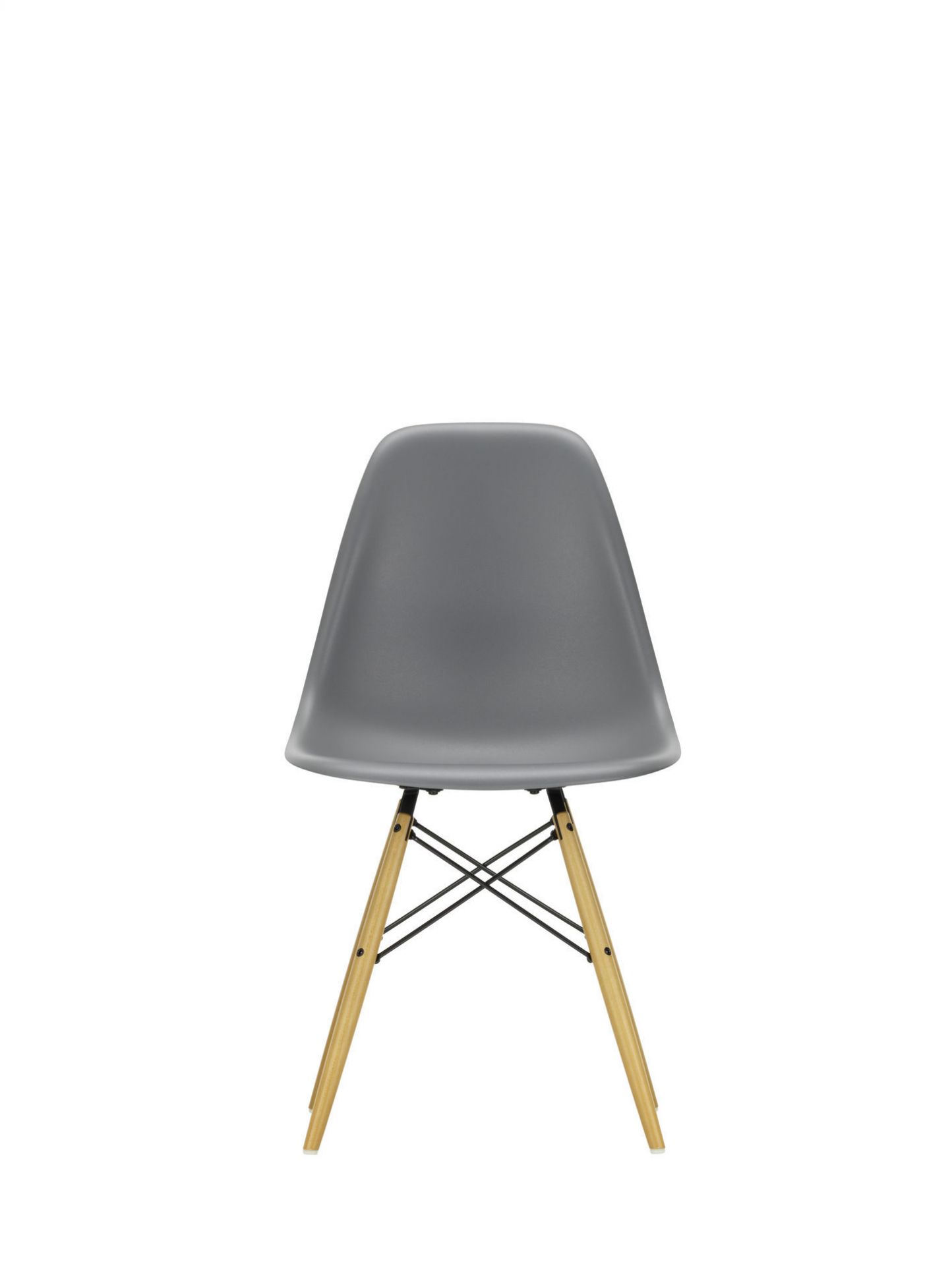 Eames Plastic Side Chair DSW Stuhl Vitra Ahorn gelblich-Zartrosa