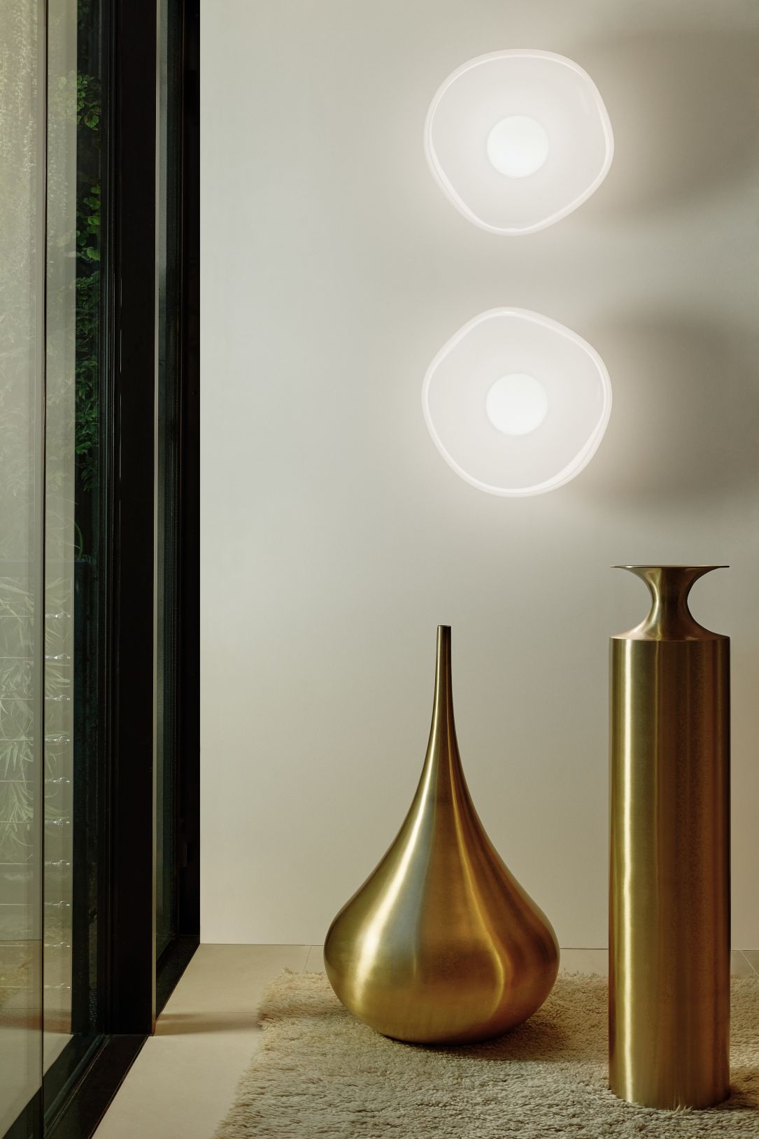 Melt Surface LED-Wandleuchte Opal - Gold Tom Dixon
