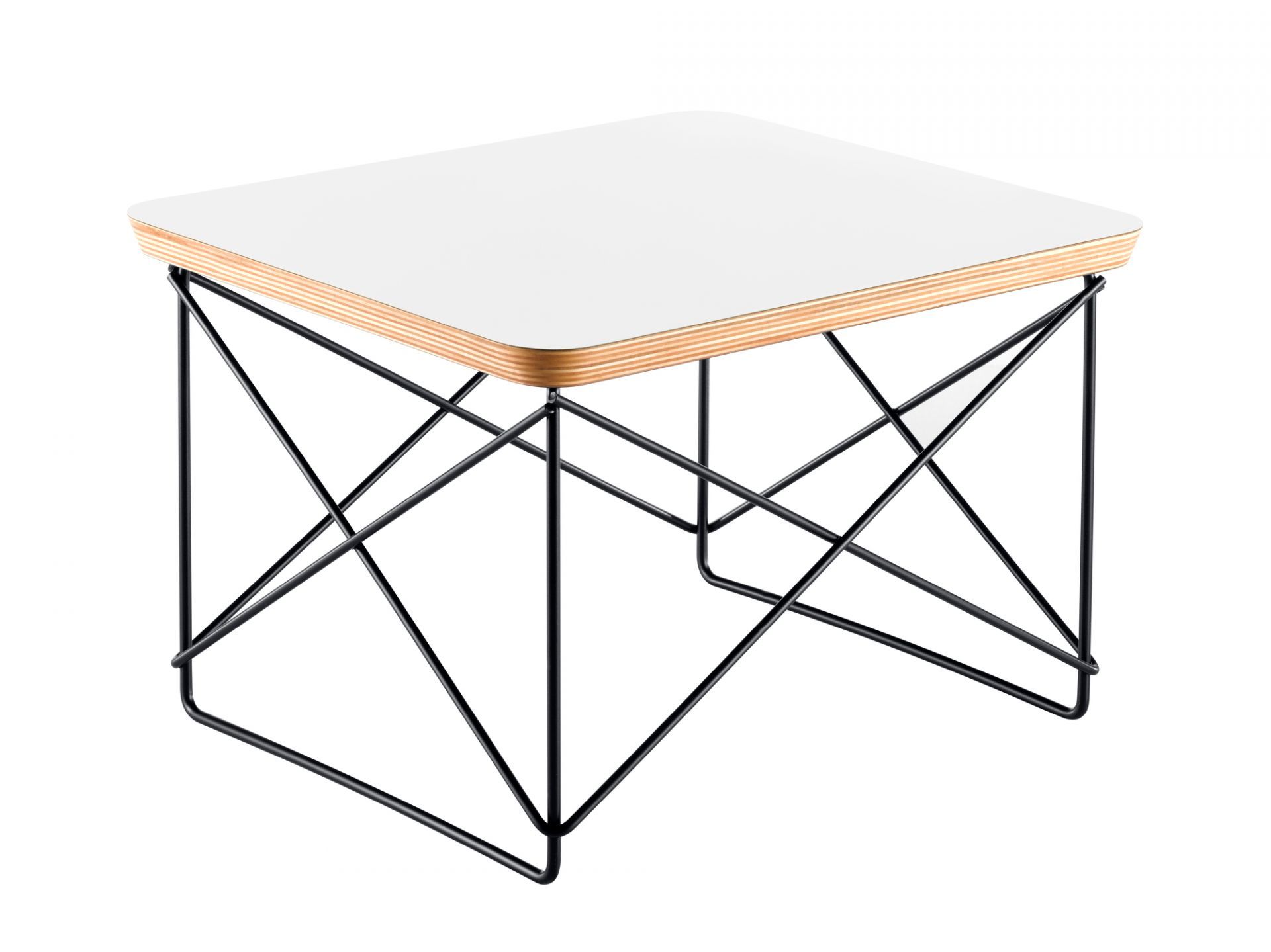 Occasional Table LTR Beistelltisch HPL Weiß-Schwarz Vitra EINZELSTÜCK