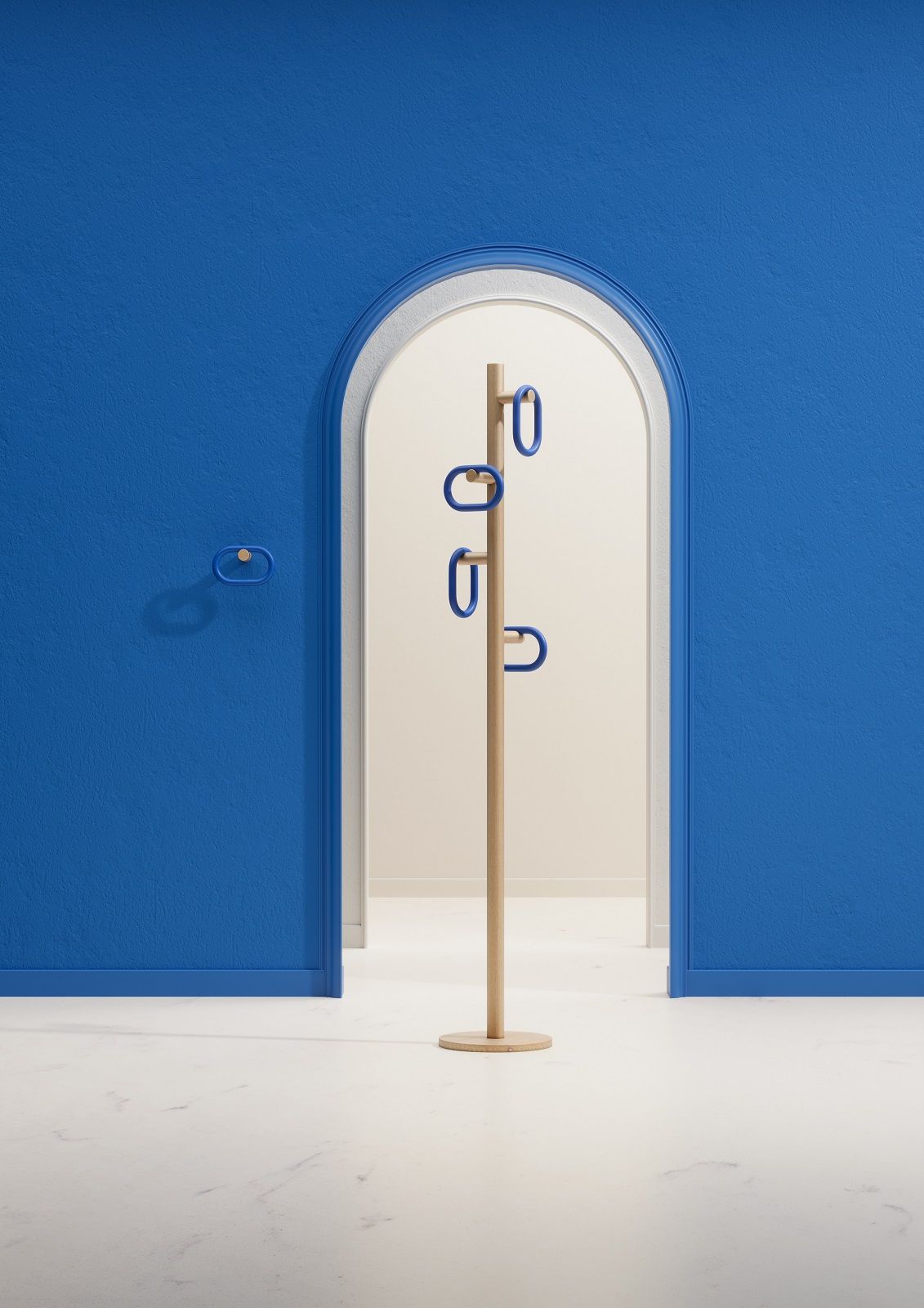 Fernand Coat Stand Kleiderständer Hartô Eiche / Schwarz