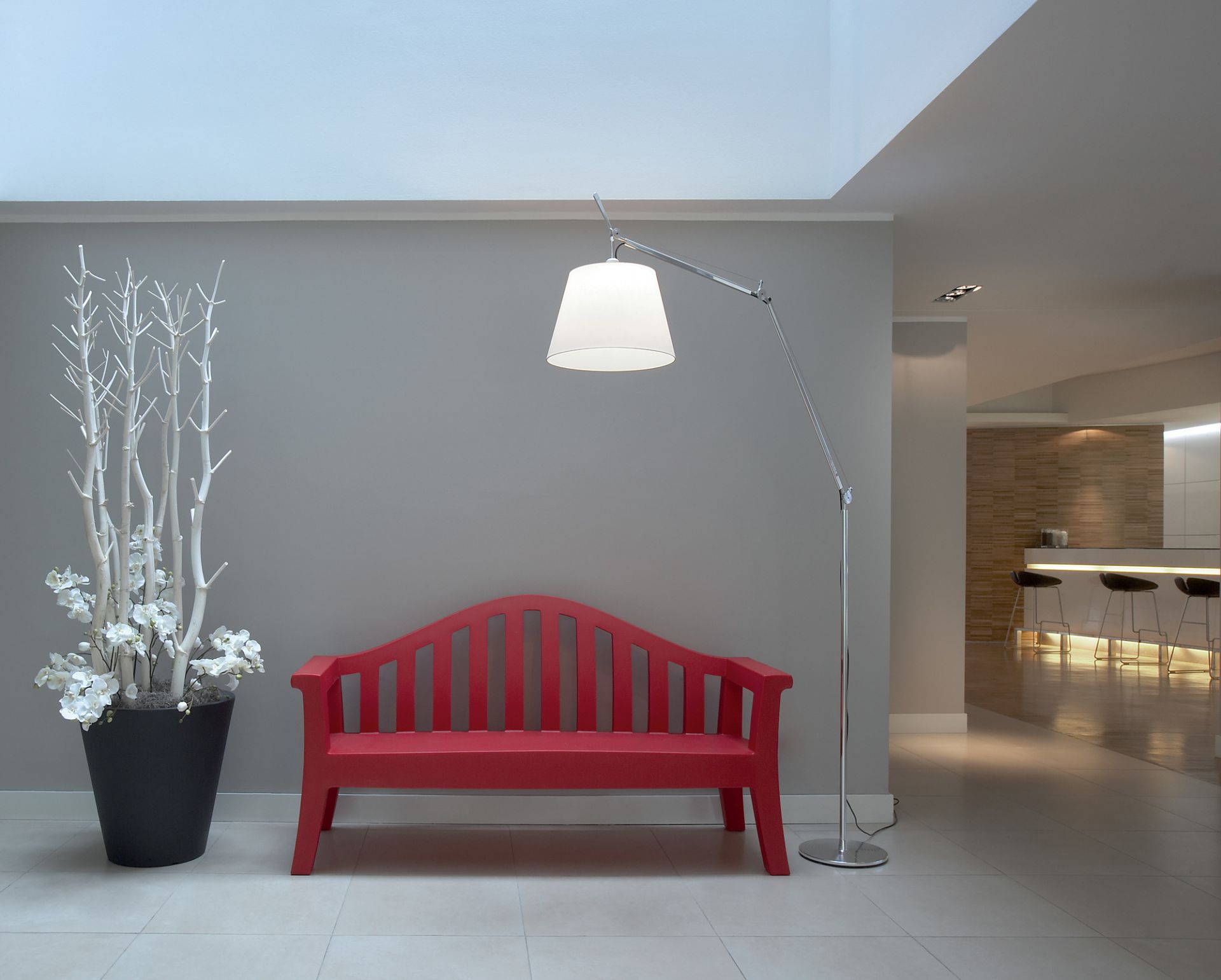 Tolomeo Mega Floor Stehleuchte NUR Body MIT DIMMER / ALUMINIUM Artemide (Teil 1 von 3) EINZELSTÜCK