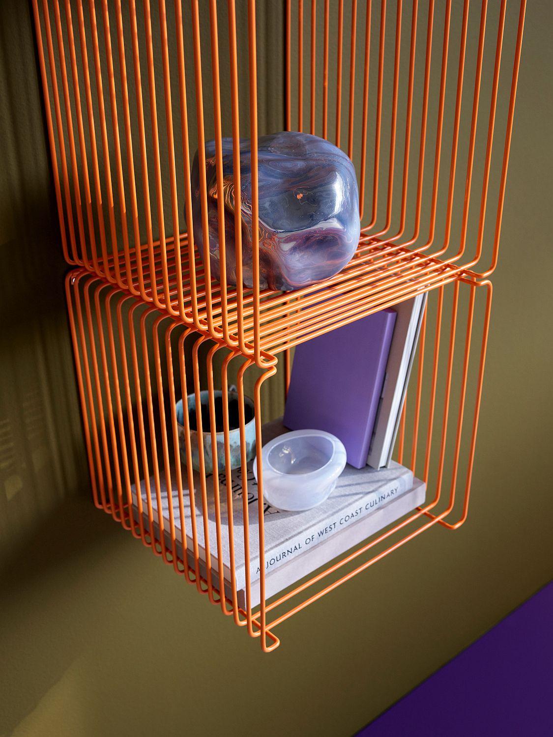 Panton Wire Cube Single Drahtregal T 25,7 cm Tangerine LIMITED EDITION Montana
