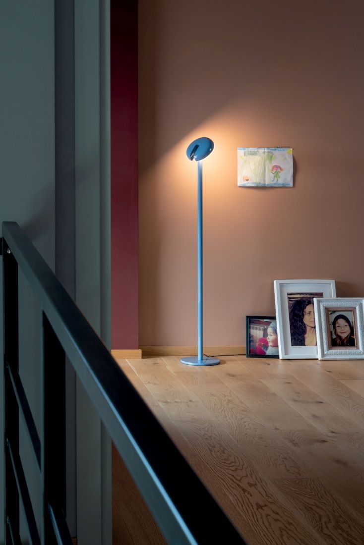 Cabriolette Stehleuchte HELLBLAU Martinelli Luce EINZELSTÜCK