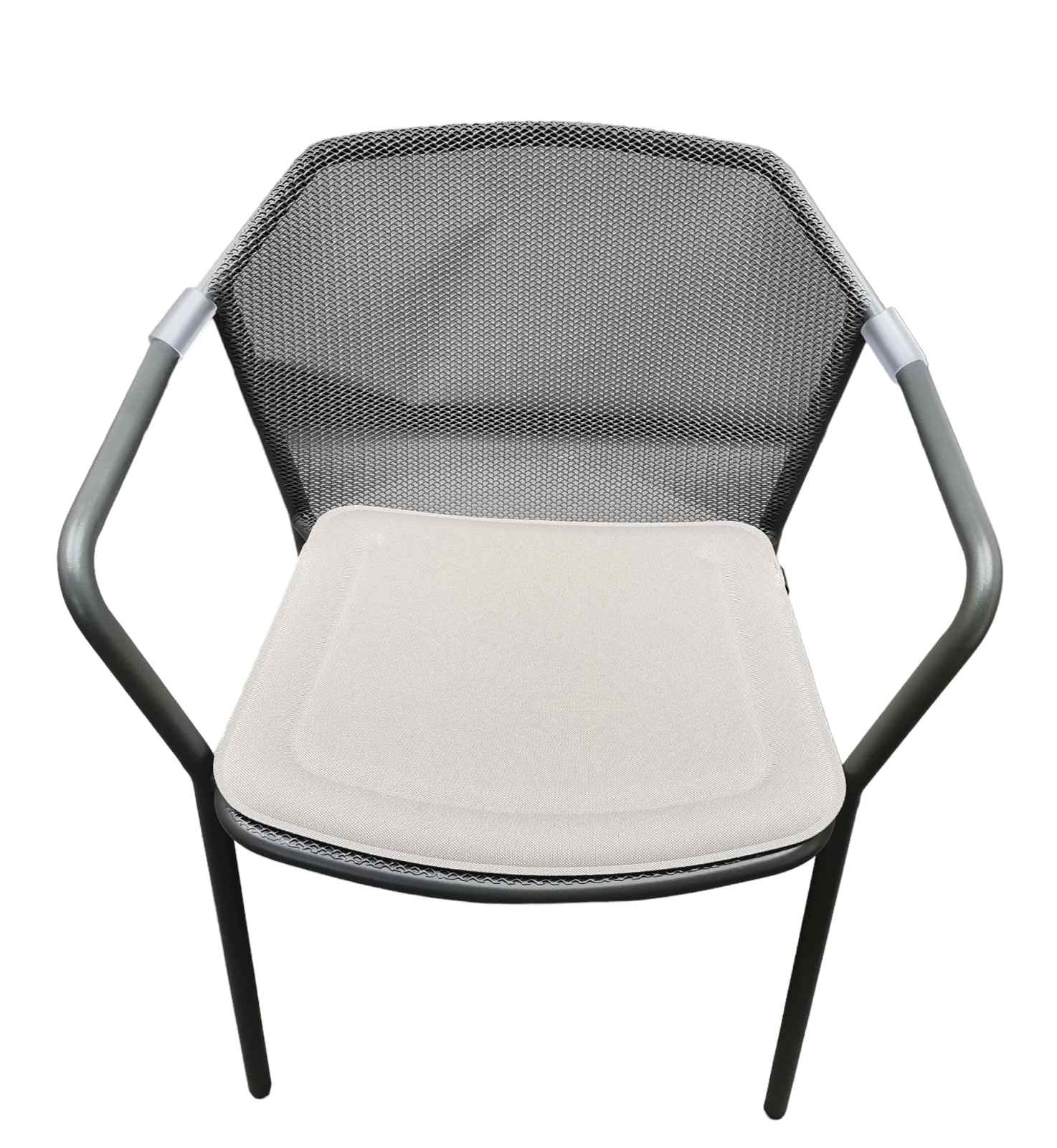Darwin Armlehnenstuhl EISEN ANTIK mit Sitzkissen Natur 500/32 Emu EINZELSTÜCK