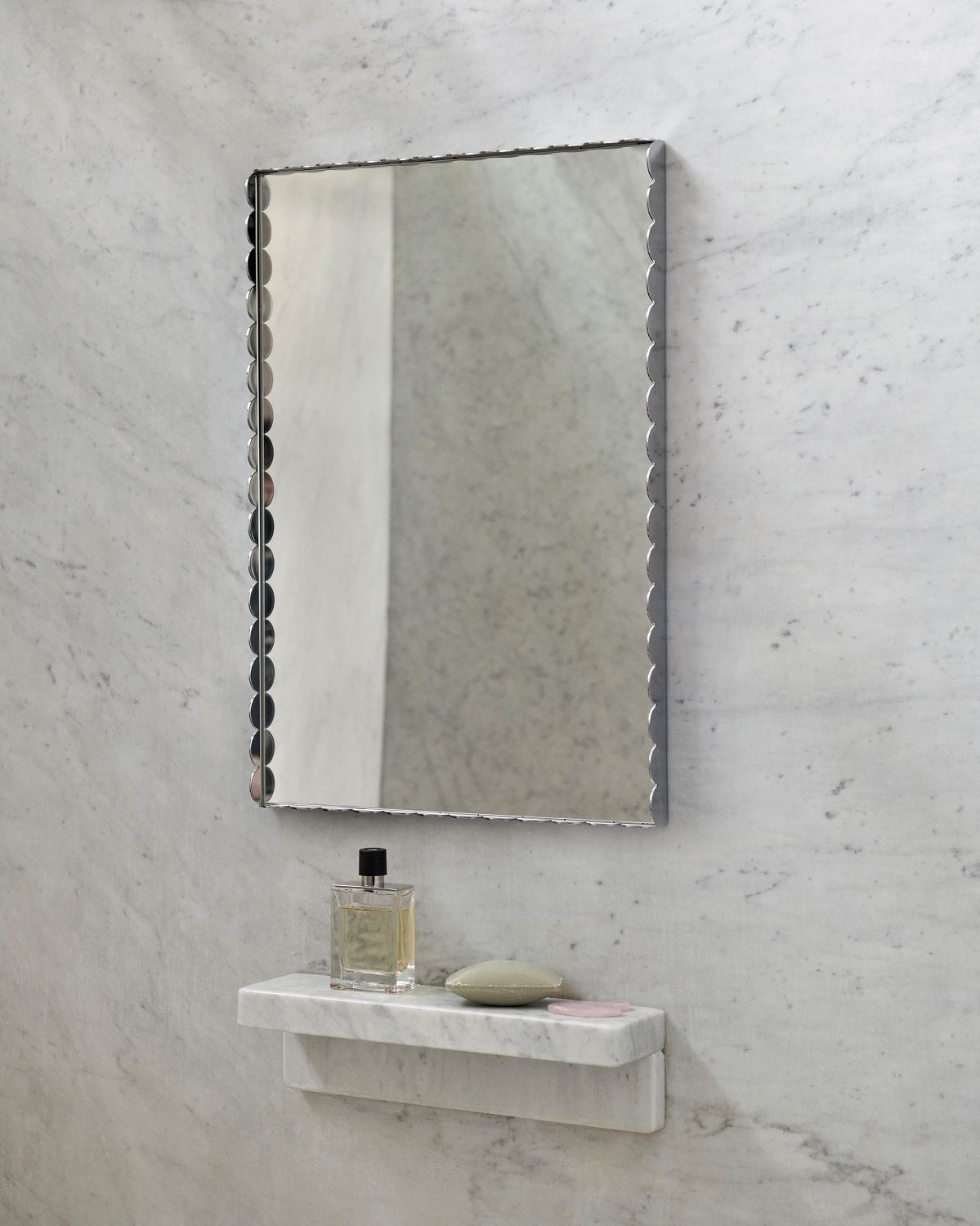 Arcs Mirror Rectangle Spiegel Edelstahl Hay