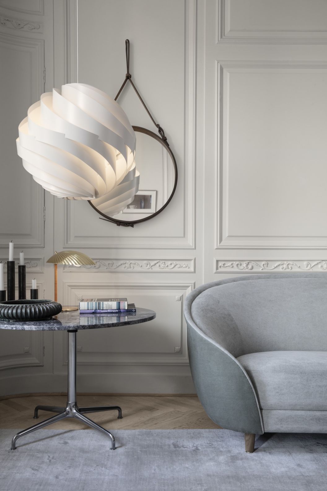 Adnet Circular Wandspiegel Gubi