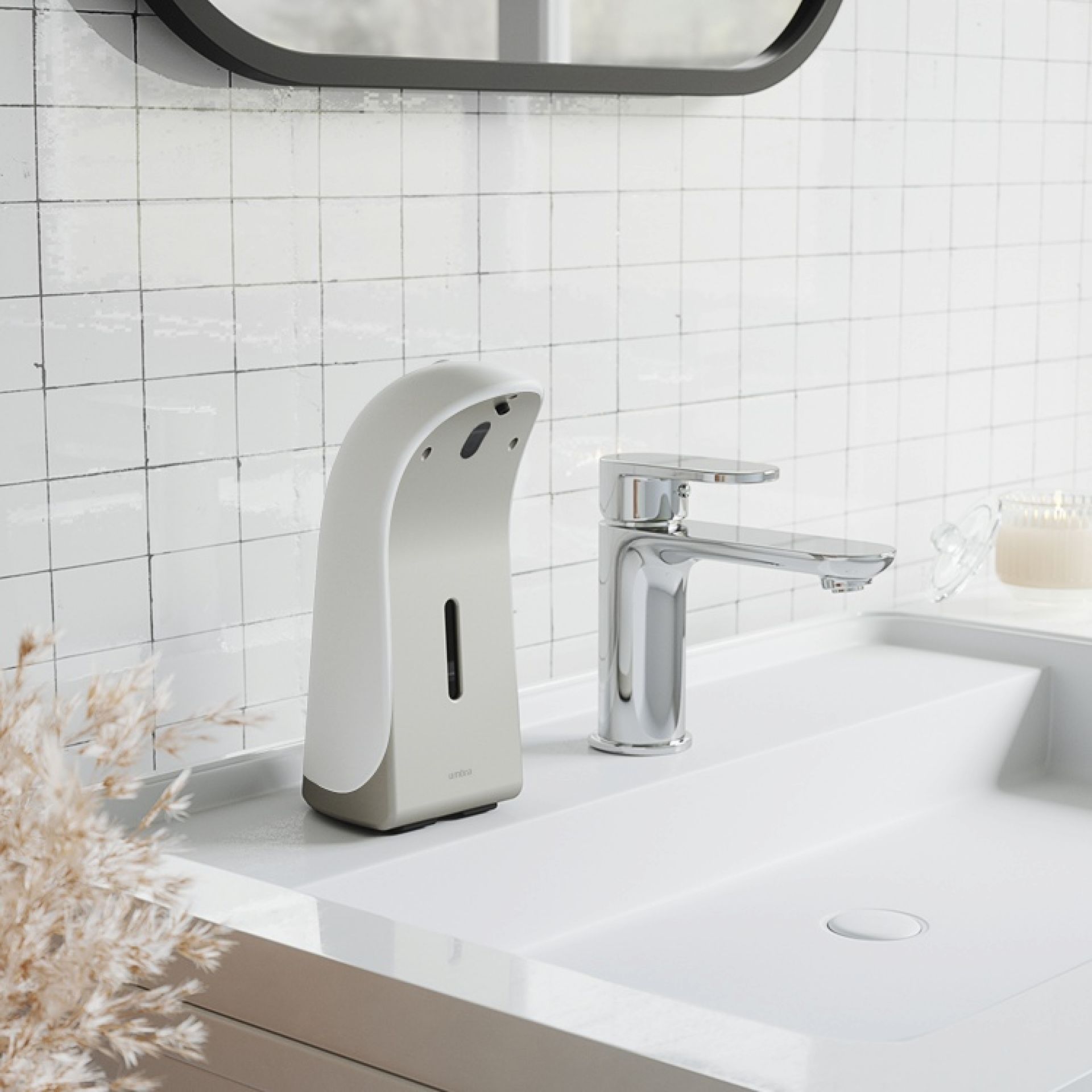 Emperor Automatic Soap Dispenser Seifenspender Umbra Weiss - Nickel EINZELSTÜCK