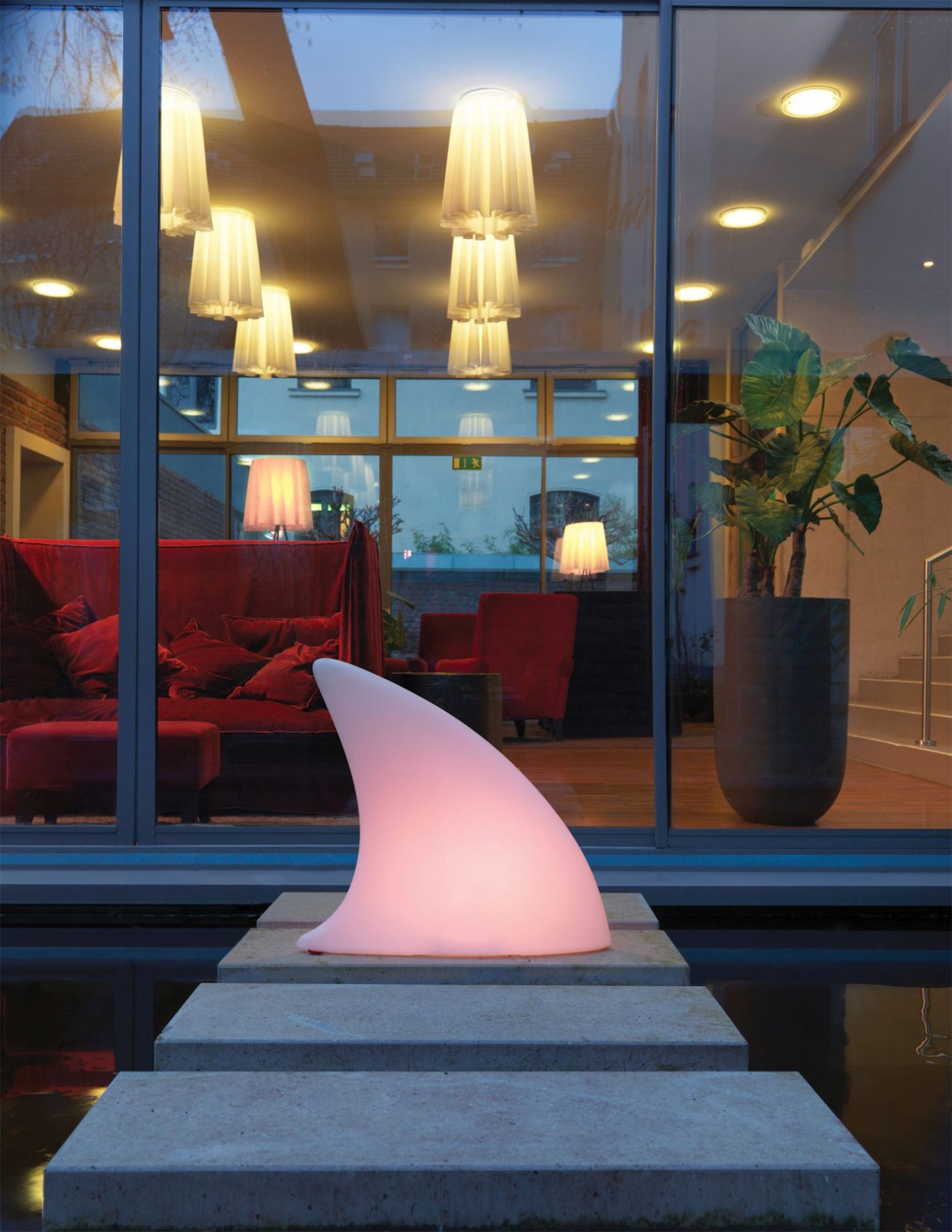 Shark Haifischflosse Bodenleuchte Moree